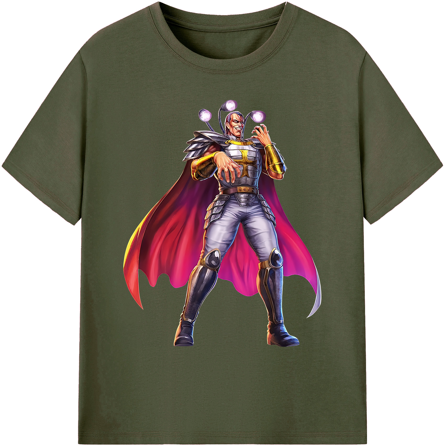 （画像用） 北斗の拳 Fist of the North Star 綿100％ メンズ半袖Tシャツ｜肌触りやわらか＆通気性